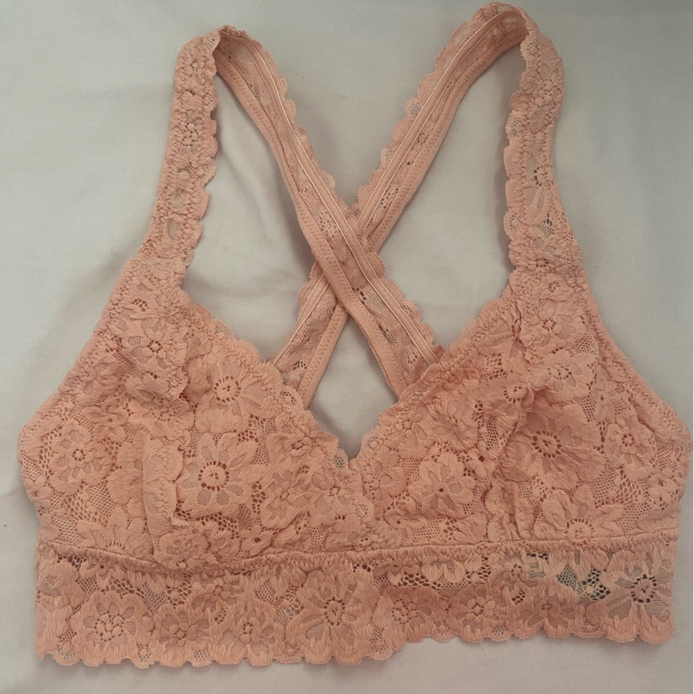 Aerie Pink Lace Bralette